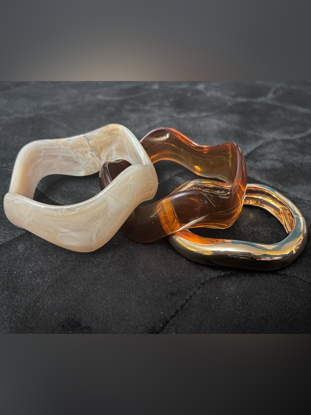 3 Piece Statement Acrylic Bangle Set + FREE gift w/ purchase